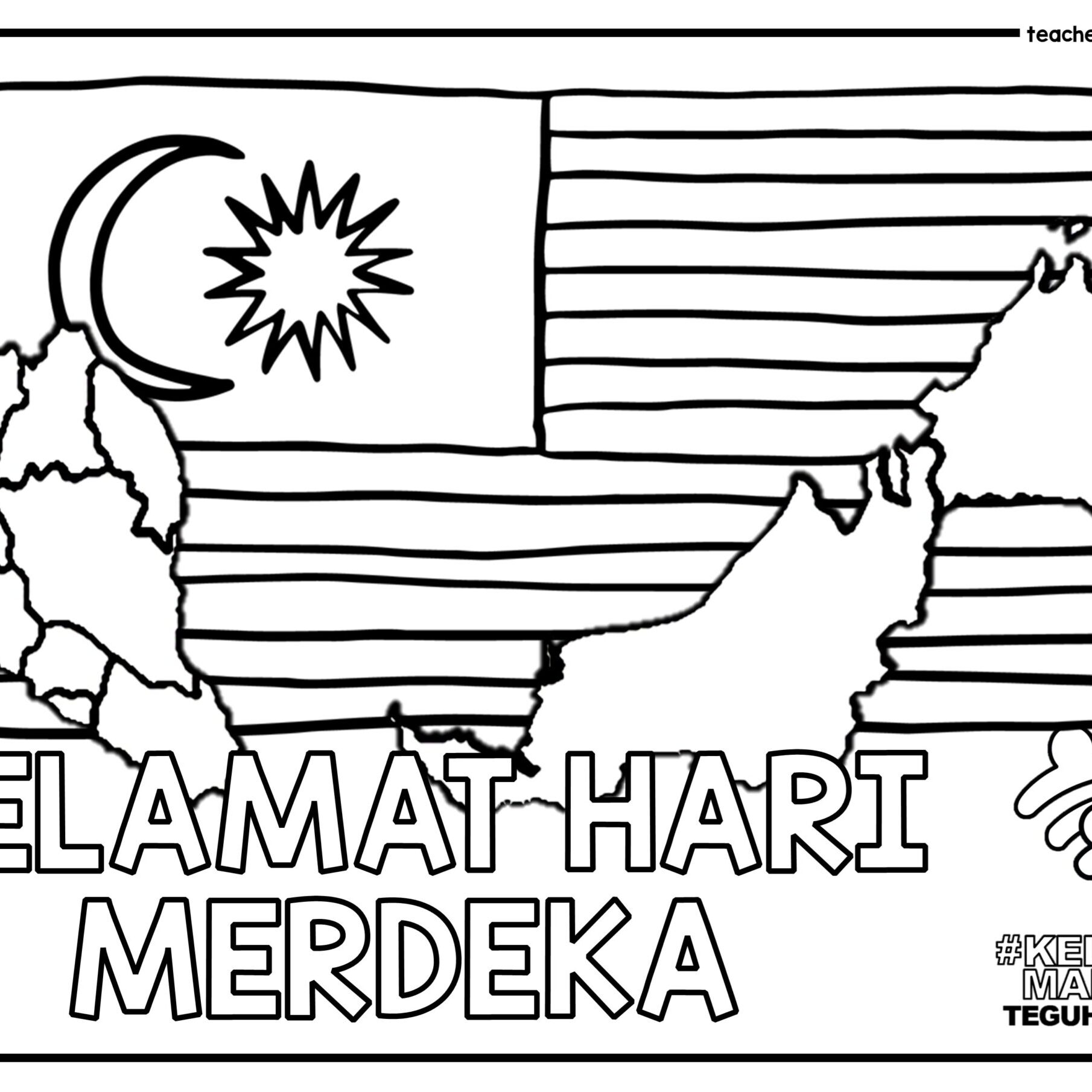 INDEPENDENCE DAY 2022 COLOURING SHEETS (ENGLISH AND MALAY VERSION ...