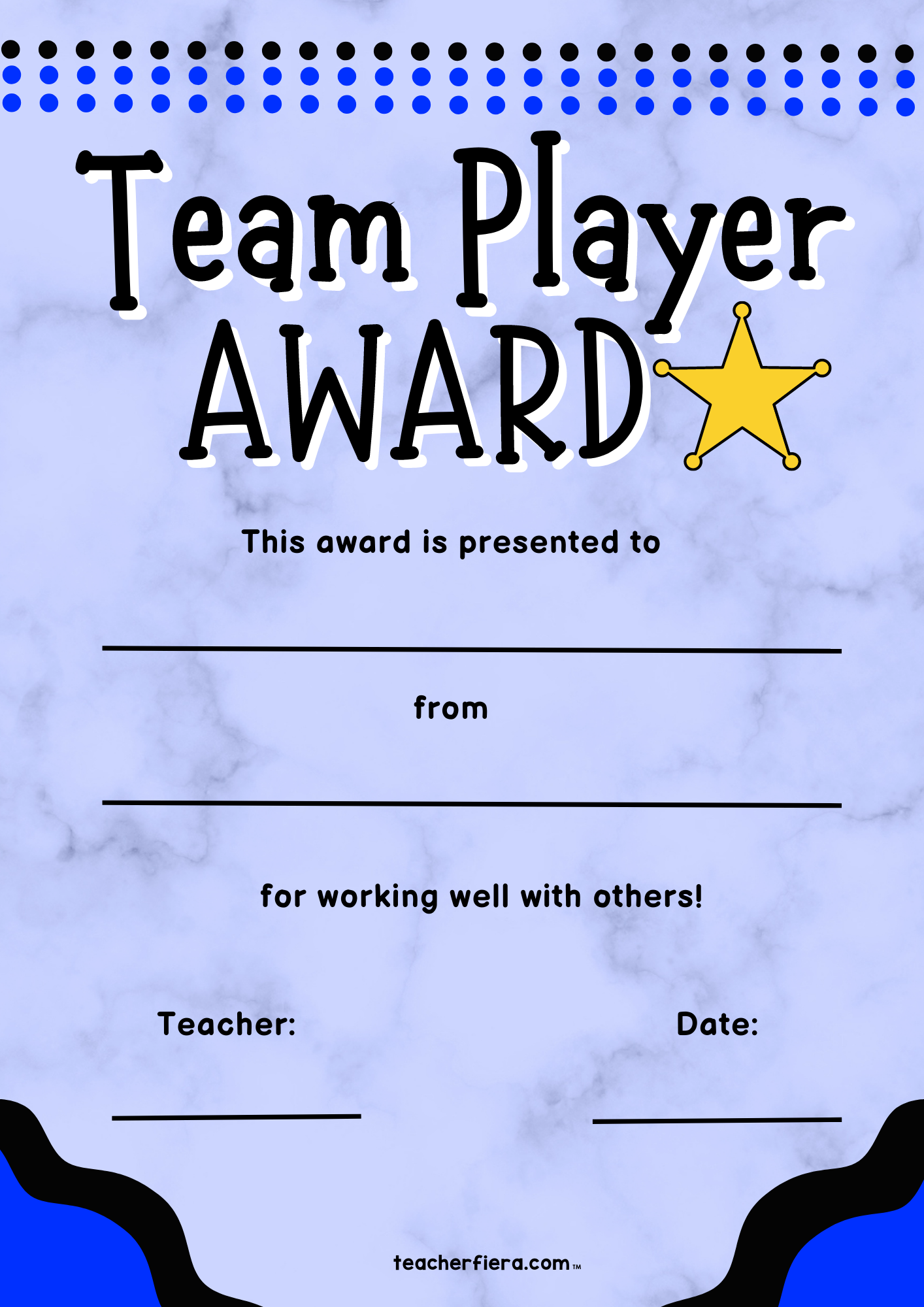 Award Certificates For Students – Teacherfiera.com